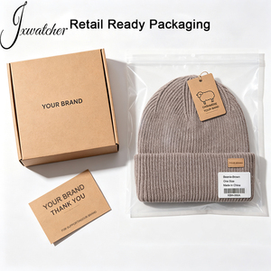 Jxwatcher <span class=keywords><strong>Gorros</strong></span> <span class=keywords><strong>de</strong></span> Lana <span class=keywords><strong>de</strong></span> Cachemira <span class=keywords><strong>para</strong></span> <span class=keywords><strong>Hombre</strong></span> y Mujer, <span class=keywords><strong>Gorros</strong></span> <span class=keywords><strong>de</strong></span> Punto Personalizados con Logotipo, <span class=keywords><strong>Gorros</strong></span> Unisex a Rayas Lisos - Product Image 4