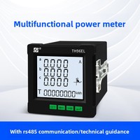Compteur multifonctionnel triphasé avec affichage de la tension du courant d'énergie réactive active et connexion RS485