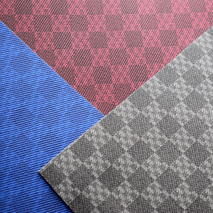 Cuir PU gaufré à motif tissé pour sacs, pochettes et cabas - Product Image 3