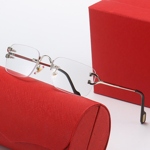 Nuevas Gafas <span class=keywords><strong>de</strong></span> Sol Cuadradas sin Marco <span class=keywords><strong>de</strong></span> Diseño <span class=keywords><strong>de</strong></span> Lujo <span class=keywords><strong>para</strong></span> Hombre y Mujer, Protección UV400, Patillas Metálicas, Gafas <span class=keywords><strong>de</strong></span> Sol <span class=keywords><strong>de</strong></span> Marca a la Moda - Product Image 2