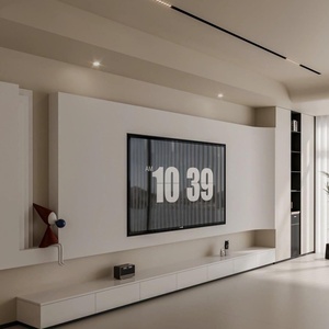 Floor-standing TV Cabinet Floating TV <b>Wall</b> <b>Unit</b> Wood Minimalist <b>Living</b> <b>Room</b> Furniture for Apartment Sofa Set Furniture OEM Couch - Product Image 5