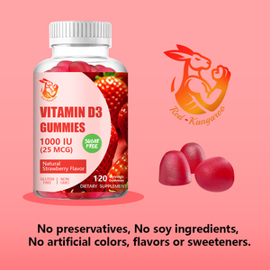 Gummies de Vitamine D3 les plus vendues avec Vitamine D Sodium, Gummies Alimentaires Naturels à Base de Plantes, Soutient la Santé des Os, des Dents, des Muscles et du Système Immunitaire - Product Image 2