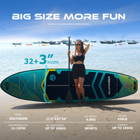 Entrepôt américain Dropshipping Freeshipping All Round Padel Surf Sup Paddle Board gonflable Standup Paddle Surf Paddle Board