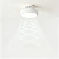 Ventilateur de plafond intégré moderne et minimaliste sans pales avec moteur DC et éclairage LED, idéal pour chambre à coucher et chambre d'enfant - Prix usine