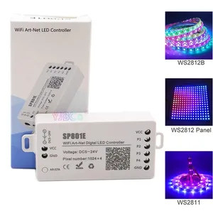 SP801E Wifi אמנות-נטו קסם LED בקר 5-24V LED מטריקס פנל מודול WS2812B WS2811 אור הרצועה דימר APP iOS אנדרואיד