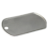 Collier de chien étiquettes d'identification pour étiquettes faites sur mesure personnalisé en gros pas cher en acier inoxydable Sublimation blanc Dogtag tactique étiquette de chien