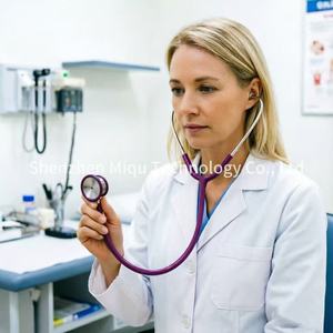 Estetoscopio de cardiología de doble cabezal de primera calidad, estetoscopio médico manual para médicos y enfermeras, para uso clínico y cuidado en el hogar - Product Image 5