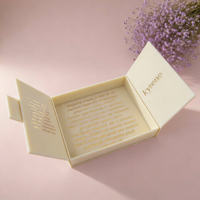 Boîte à cadeaux de luxe en papier en forme de livre à double ouverture magnétique, élégante, pour souvenirs