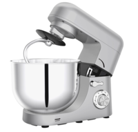 Robot pâtissier planétaire électrique 7L 1800W personnalisé pour la maison, avec crochets pétrisseurs doubles, pour la préparation de pâtes et de gâteaux