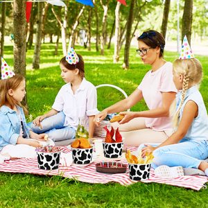 Bán buôn tùy chỉnh cá nhân logo đa kích thước sữa giấy in carton bò in cốc kem với nắp và muỗng - Product Image 6