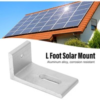 Supports de montage solaire en aluminium de qualité supérieure, 10 pièces, en forme de L, pour toiture PV, fixation sur tuiles, système d'installation de panneaux solaires