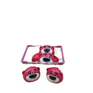 Jouet créatif anti-stress pour enfants en forme d'ours fraise, en TPR, sensation de boue, tête volumineuse, simulation de nourriture à presser lentement - Product Image 5