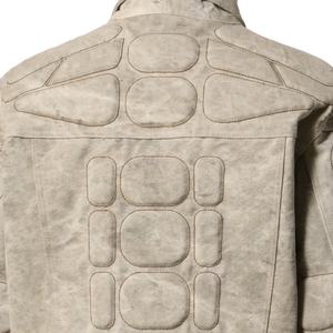 Chaqueta de Motociclista de Mezclilla con Bordado 3D y Lavado Ácido Personalizada para Hombre - Product Image 5