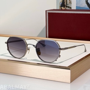 JMM HARTANA SIZE 48-21-146 Lunettes de soleil pour hommes et femmes de qualité supérieure, lunettes de soleil de créateur, style punk classique, luxe, titane, UV400, avec boîte - Product Image 2