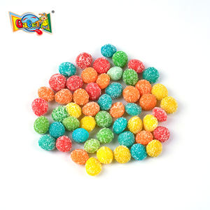Şeker toptan çift ekşi bombalar kaplı şişirilmiş top şekli çiğnemek şeker karışık meyveli tatlar gökkuşağı çıtır kabuk merkezi yumuşak ekşi - Product Image 2