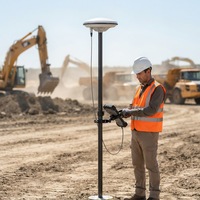 Antena GNSS Profesional de Alta Ganancia 5.5dBi con Conector TNC-K, Sistema Completo GPS BDS GLONASS Galileo para Construcción de Carreteras