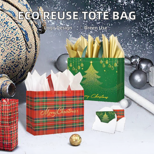Custom Logo Eco-friendly Reusable Non-Woven Tote <b>Bag</b> Hand Length Featuring Embossing for Craft <b>Christmas</b> Promotional <b>Gifts</b> - Product Image 2