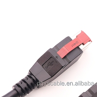 Kabel Ekstensi USB Male 24V ke USB Male 5V untuk Sistem POS, Terminal POS & Perangkat Medis