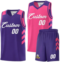Seragam Basket Dewasa Sublimasi Kustom Jersey & Celana Pendek Tim yang Dipersonalisasi
