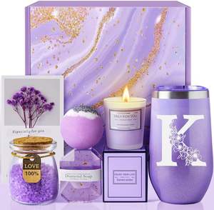 <span class=keywords><strong>Kit</strong></span> de <span class=keywords><strong>Regalo</strong></span> de San Valentín al por Mayor, Set de Cuidado Corporal con Bombas de Baño de Lavanda Morada, con Logo, para Mujeres y Niñas - Product Image 1