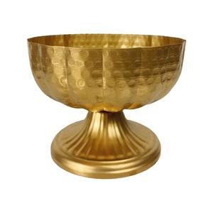 European Ironwork Golden Vase, Tall <strong>Flower</strong> Pot, Table Decoration for Restaurants and Weddings, Artificial <strong>Flower</strong> <strong>Display</strong> Piece - Product Image 5