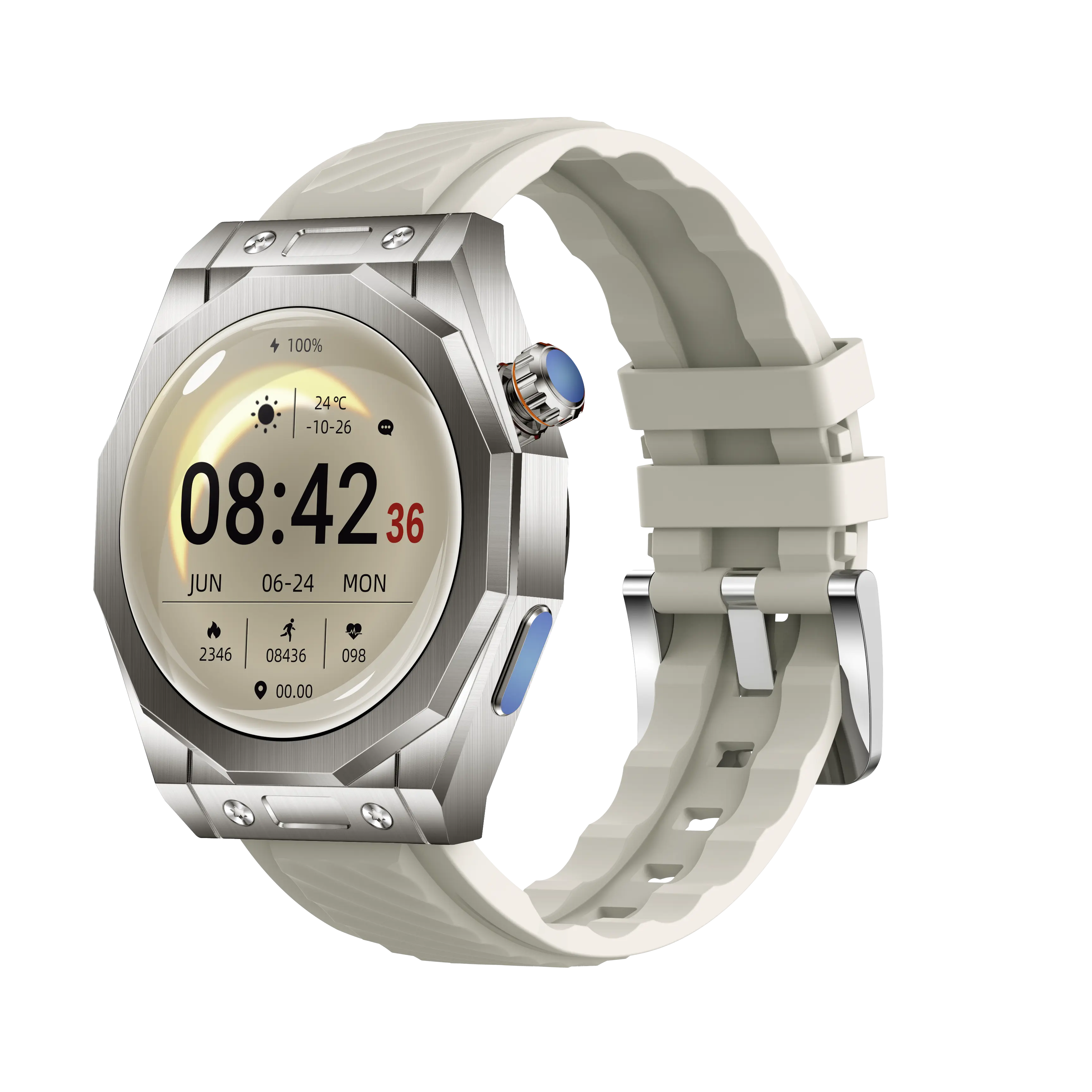 Jam tangan pintar pria Z83 Max, arloji Cerdas olahraga pelacak dapat dipakai layar sentuh penuh, panggilan Bt Monitor detak jantung