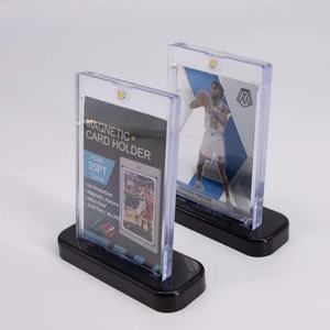 New Plastic Business <b>Card</b> Protection Premium Universal <b>Display</b> <b>Stand</b> Holder with 35pt 55pt 75PT 100PT 130PT <b>Card</b> Bricks - Product Image 1