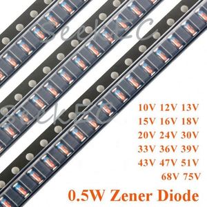 SMD zener <span class=keywords><strong>Diode</strong></span> đánh dấu zm4728a zmm 10V 12V 13V 15V 16V 18V 20V 24V 30V 33V 36V 1/2W 0.5W chip <span class=keywords><strong>Diode</strong></span> - Product Image 2