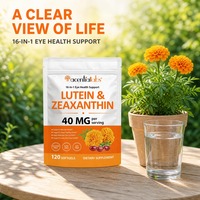 120 gélules molles sans OGM pour la santé oculaire des adultes, à base de lutéine et de zéaxanthine, capsules sans gluten, complément vitaminique