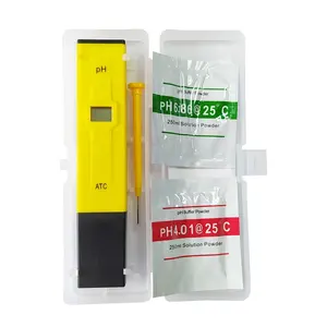 Medidor de pH electrónico de mano para precio de venta, medidor de pH digital de bolsillo para PRECIO DE AGUA, medidor de pH portátil usado en Acuario