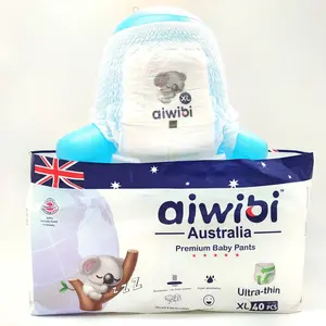 AIWIBI marka yüksek kalite şımarık üst kuru anti-kaçak tek kullanımlık yenidoğan fabrika stok lot bebek bezi AWB12-01