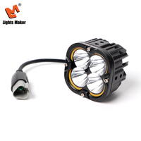 Projecteurs LED de haute qualité 3,0 pouces 88W à faisceau concentré avec DRL ambre, étanches IP67 pour applications marines et camions LML-2280D