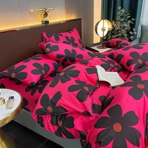 Parure de lit 4 pièces 100% coton pur, drap et housse de couette doux, vente en gros directe d'usine, promotion du Nouvel An - Product Image 3