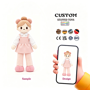 Bambola di Peluche Ragazza dai Capelli Blu con Due Coda di Cavallo, Vendita Diretta dalla Fabbrica, Alta Qualità Realistica, Giocattolo Personalizzato - Product Image 4