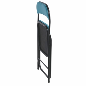 Sedia Pieghevole in Velluto Color Verde Acqua - Product Image 3