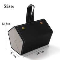 Fourniture directe d'usine Multiple 5 fentes voyage pliable lunettes de soleil organisateur miroir étui à lunettes Storge Box avec Logo personnalisé