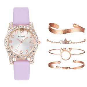 Simple nouvelle mode Amadi décontracté femmes étudiant montre à Quartz numérique Bracelet exquis bracelet en cuir boîtier en alliage pour cadeau - Product Image 6