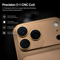 Protecteur d'objectif d'appareil photo magnétique de luxe pour 17 Pro Max Verre optique ultra-HD Revêtement nano à 28 couches Dureté 9H