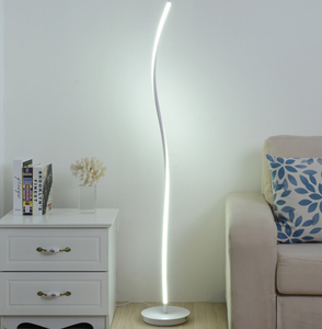 Lampadaire LED moderne de Zeal Lighting Design contemporain avec corps en fer et abat-jour rouge vente chaude spirale décorative Nordica - Product Image 3