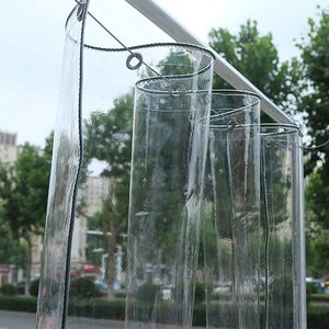 Toile PVC transparente imperméable pour couverture de <span class=keywords><strong>jardin</strong></span> extérieur, tente, auvent - Product Image 1