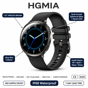 <span class=keywords><strong>Montre</strong></span> connectée ultra-fine pour <span class=keywords><strong>femme</strong></span> M301, écran AMOLED 1,32 pouces, fréquence cardiaque, oxygène sanguin, étanche IP68, 7 jours d'autonomie - Product Image 1