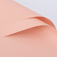 Factory Custom Double-Sided Resin Coated Macaron Solid Color Floral Bouquet Wrapping Waterproof Paperboard Premium Quality