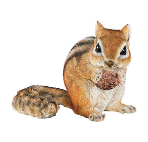 Figuritas de poliresina pintadas a mano, estatua de ardilla, animales de resina para jardín - Product Image 2