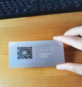 المصنع مباشرة توريد بطاقة الائتمان حجم محفورة الفولاذ المقاوم للصدأ بطاقة مغناطيسية شريطية - Product Image 6