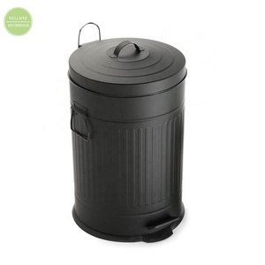 Pedal Bin with Plastic Inner Bucket Kitchen Trash Bin Waste Can Sheet Metal Look 3L 5L 12L 20L 30L