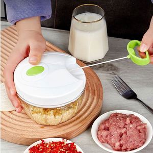 Kitchen Multifunction Mini Food Processor Hand-Pulled <b>Vegetable</b> <b>Chopper</b> Garlic Cutter Made Durable PC Manual <b>Vegetable</b> <b>Chopper</b> - Product Image 2