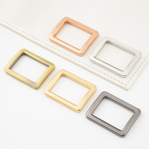Túi phần cứng 3/4 "1" 1 1/2 "điều chỉnh vuông khóa Webbing dây đeo vòng 20 25 38mm vàng hình chữ nhật vòng khóa cho túi vành đai dây đeo - Product Image 4