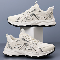 Chaussures de course pour hommes, tige en mesh, confortables, légères, respirantes, baskets sportives robustes