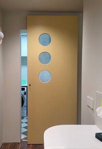 Puerta Corredera Interior Minimalista con Riel Oculto, Personalizada, de Doble Acristalamiento, para Dormitorio o Sala de Estar - Product Image 4