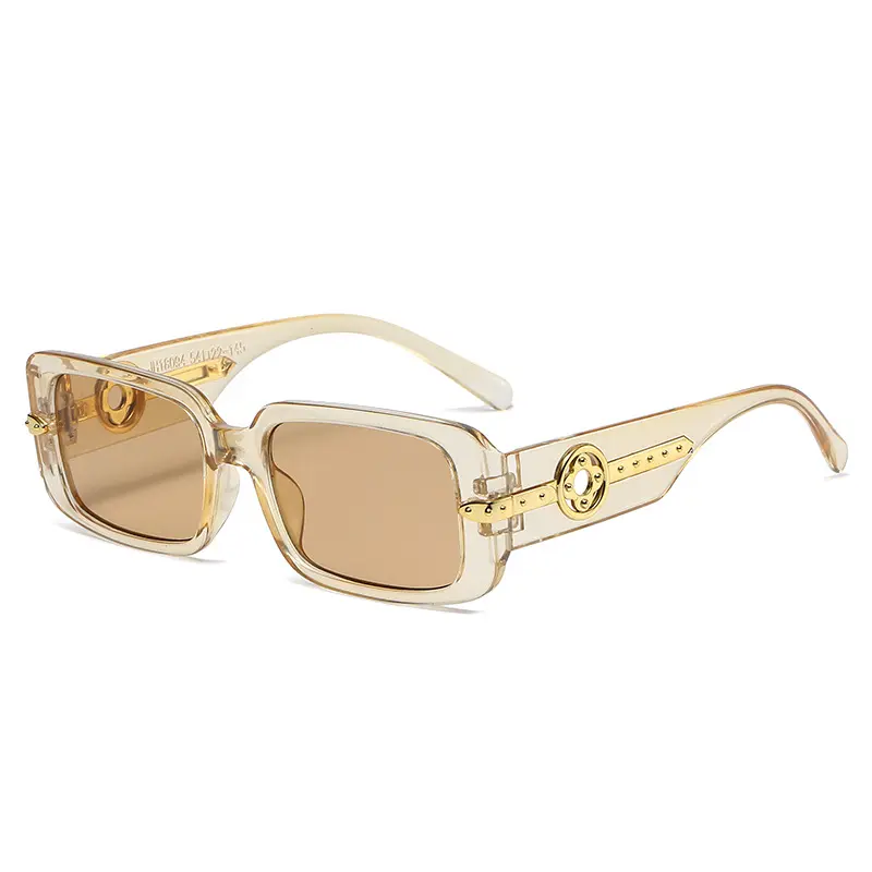 2024 nuovo marchio di design retrò occhiali da sole alla moda quadrati occhiali da sole di lusso gamba spessa per le donne